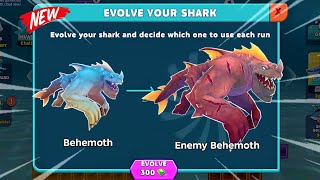 BEHEMOTH SHARK EVOLVED INTO ENEMY BEHEMOTH SHARK! NEW BIG SHARK UNLOCKED! | HUNGRY SHARK EVOLUTION