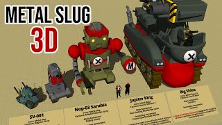 Metal Slug Size Comparison 3D