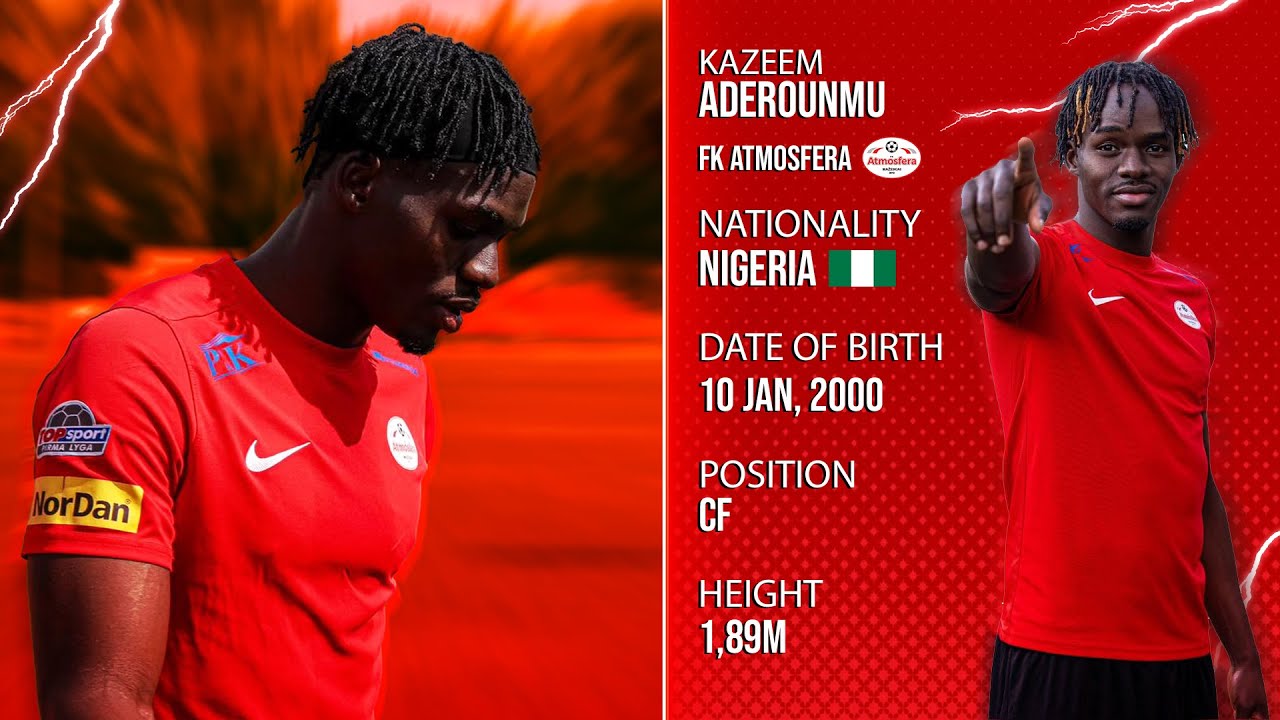 Kazeem Aderounmu ● FK Atmosfera ● CF ● Highlights 2025/2026