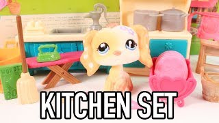 Lps - Miniature Kitchen Playset Lil Woodzeez Kitchen And Housekeeping Set