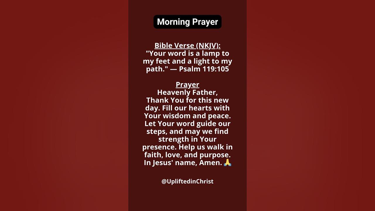 Daily Prayer And Verse