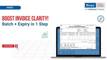 Add Batch No. in Invoice with Ease! 📦 Pro GST Billing Tips with BUSY | Hindi