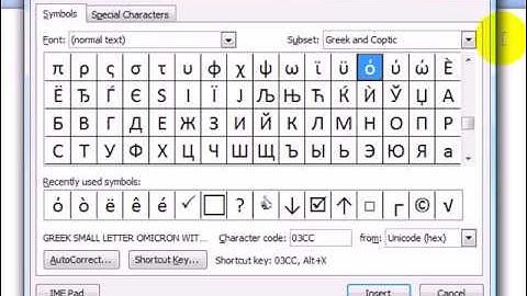 M6(4) How to insert Symbols into yoru Word 2007 document