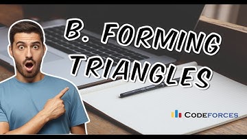 Forming Triangles |  Educational Codeforces Round 161 (Rated for Div. 2)|Problem B