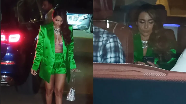 Malaika Arora leaving for Karan Johar's 50th birthday bash