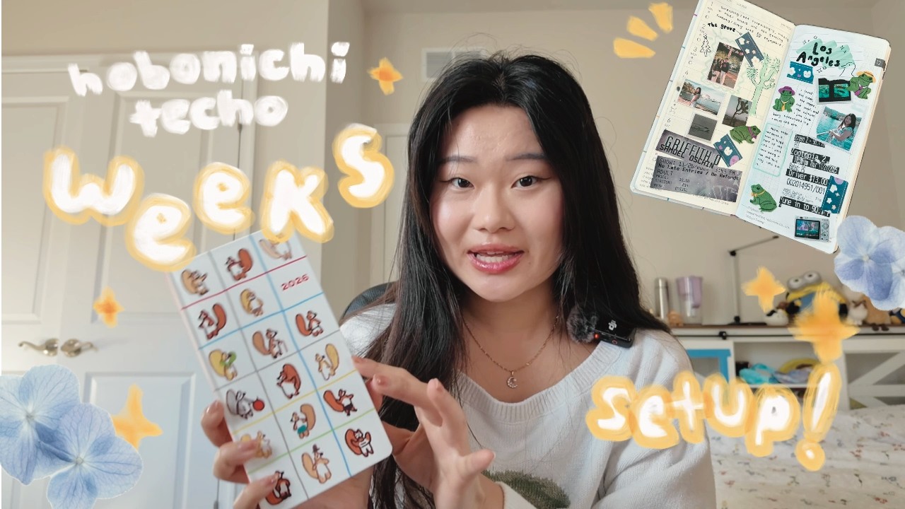 hobonichi techo weeks scrapbook + junk journal setup! (goodbye