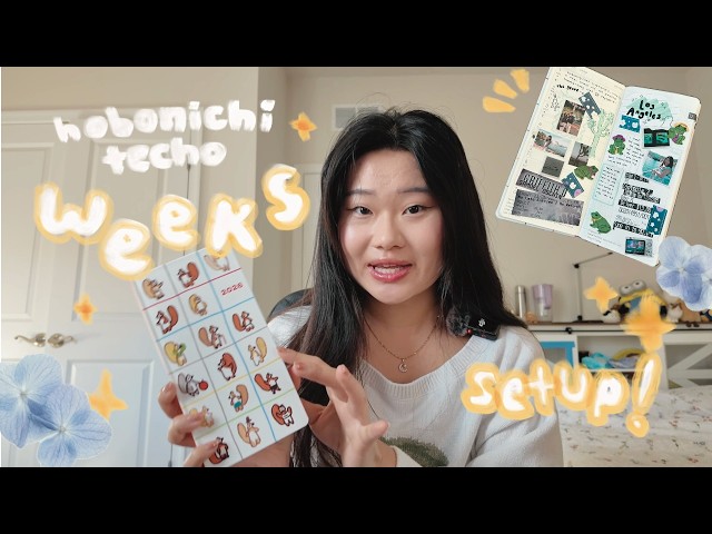hobonichi techo weeks scrapbook + junk journal setup! (goodbye