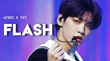How would ATEEZ x TXT sing FLASH by X1