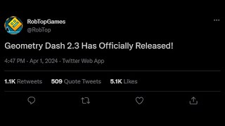 The NEW Geometry Dash Update Just Released!