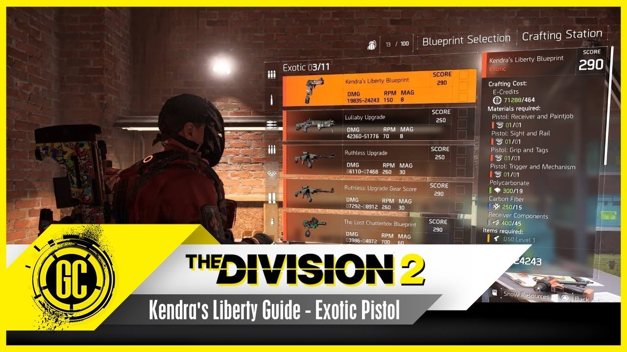 Kendra's Liberty Guide Exotic Pistol The Division 2 YouTube