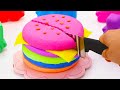 Making A Colors Hamburger | Baby Songs and Surprise Toys