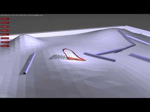 Springs, Rigid Bodies, Terrain - Physics Engine in C++ Demo (2010)