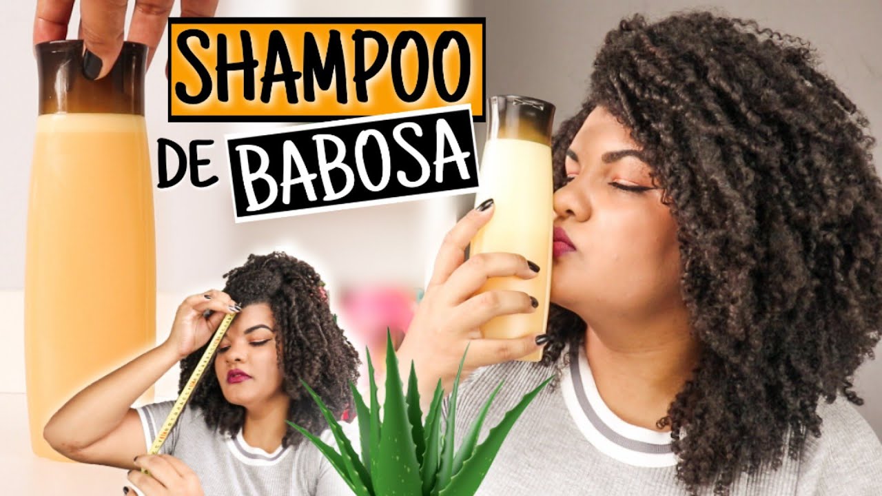 SHAMPOO DE BABOSA CASEIRO para o cabelo crescer mais rápido | Projeto