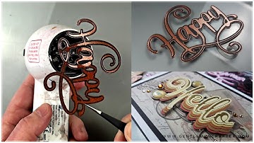 How To Use Embossing Powders With Hot Foil Stamps And Dies