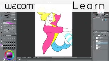 Clip Studio Paint Pro tutorial Part 2-4 | Colouring basics: Basic anime-style painting