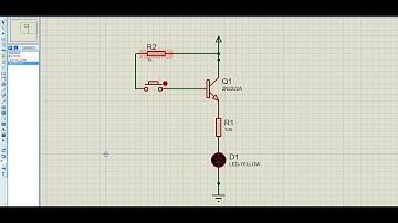 Glow LED Using Transistor in Proteus | PN2222 Transistor Circuit Tutorial