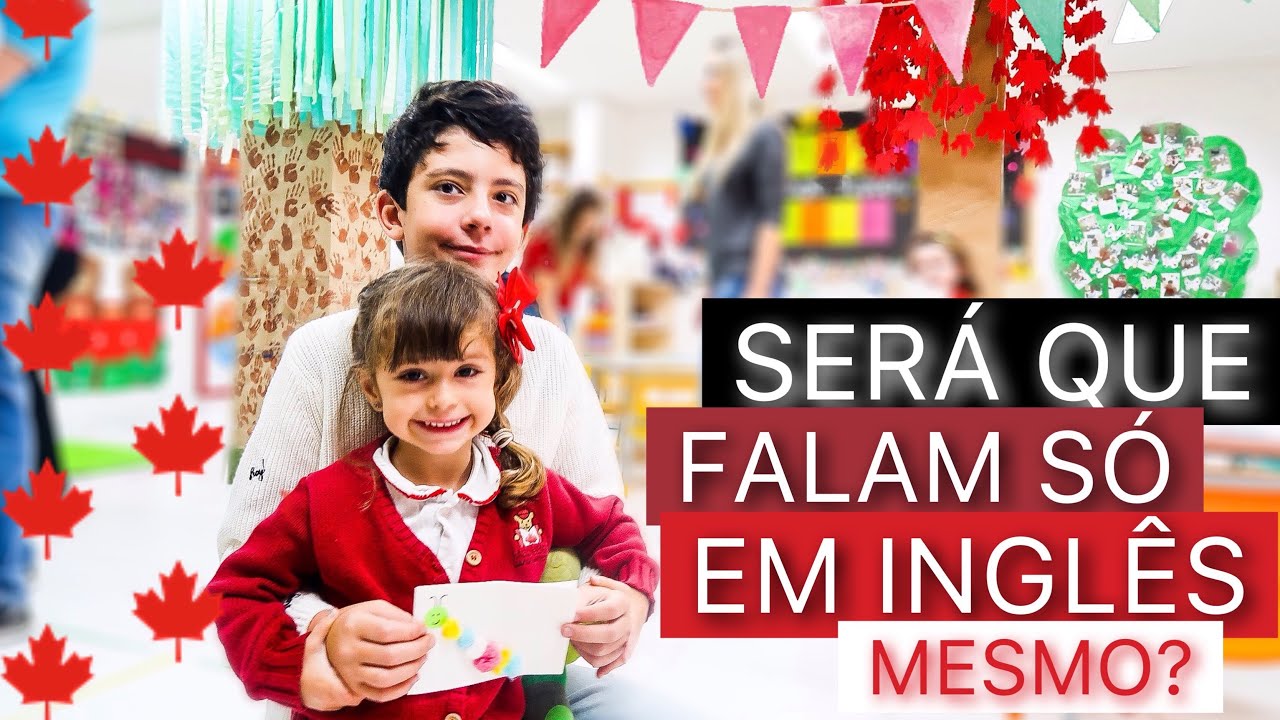 UM DIA NO COLÉGIO BILÍNGUE MAPLE BEAR | FALAM SO INGLÊS MESMO?