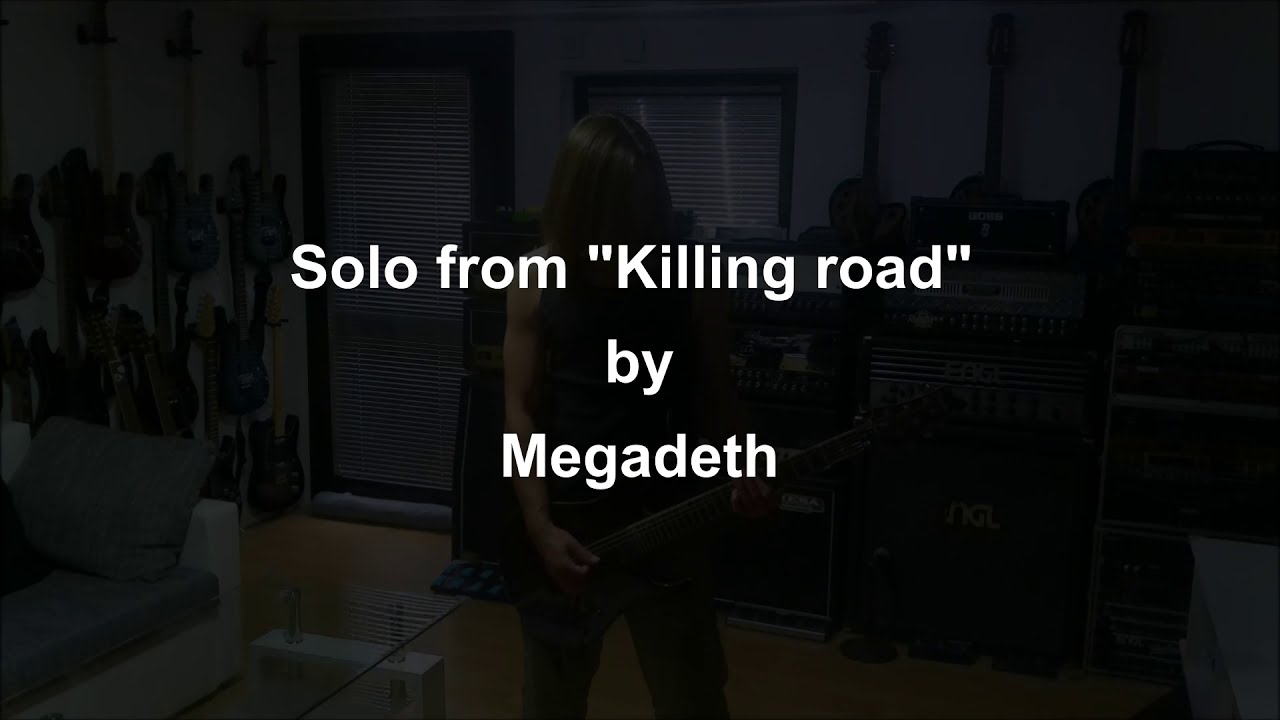 Megadeth The killing road solo section (cover) YouTube