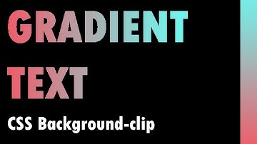 Gradient Text Using CSS Background-clip
