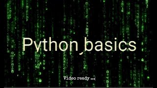Python basics [Variables & Functions]