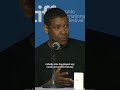 Denzel Washington is always nervous for the first take