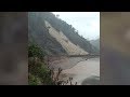 Reasi heavy landslides at thanpal block reasimahore road