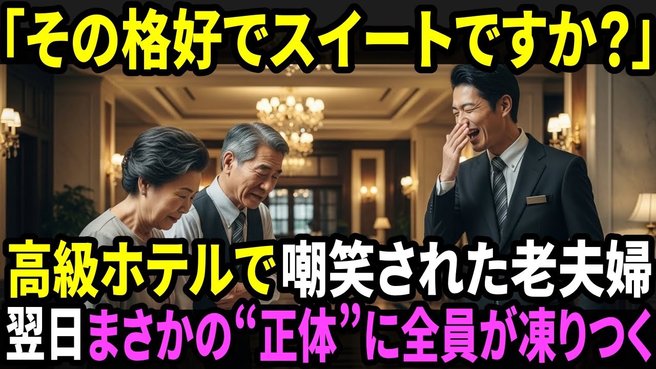 「その格好でスイートルーム？」ボロ服の老夫婦を笑って追い返した高級ホテル支配人。翌日、“たった一言”で空気が凍りつく…
