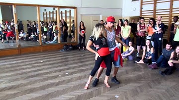 Jefferson Dadinho & Aline Cleto RnB Brazilian Zouk Dance Demo 2, Prague Zouk Congress, March 2014