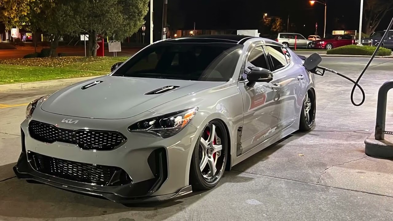 23 kia stinger GT2 on air ride @Fvsuspension