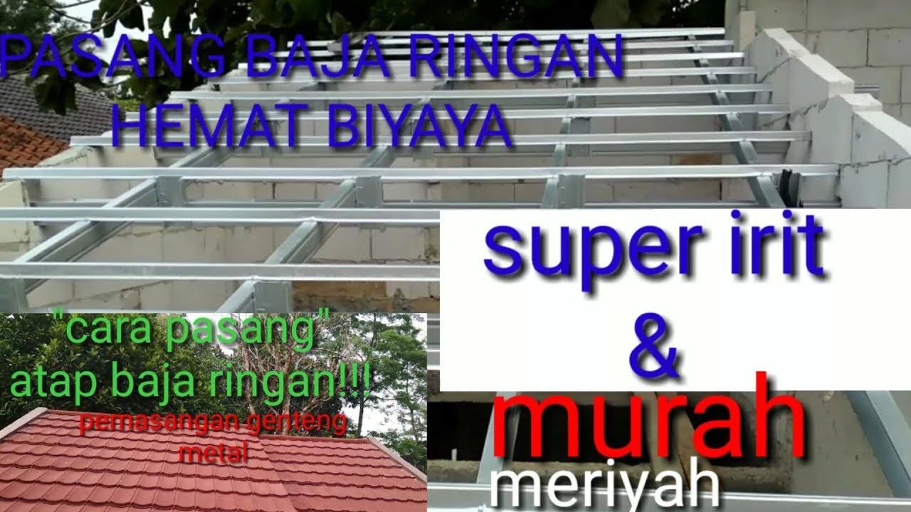  Cara  pasang  atap baja  ringan  YouTube