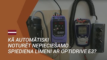 HOW TO control pressure level with Optidrive E3? // Kā noturēt spiediena līmeni ar OptidriveE3?