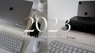 WORK FROM HOME DESK SET UP 2023 | Tech, Accessories & Organisation