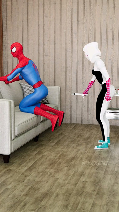 Spiderman vs Spider Gwen | Gwen gave Spiderman an injection | Marvel Animation