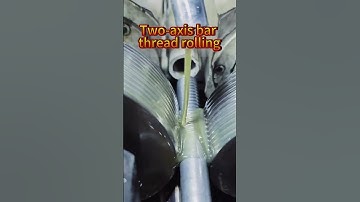 Two-axis bar thread rolling#thread#threadrollingmachine#knurlingmachine#threadrollingwheel#machine