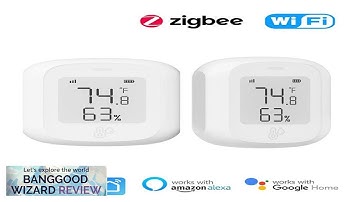 Tuya Smart WiFi Zigbe Temperature Humidity Sensor Indoor Hygrometer Thermometer Detector Review