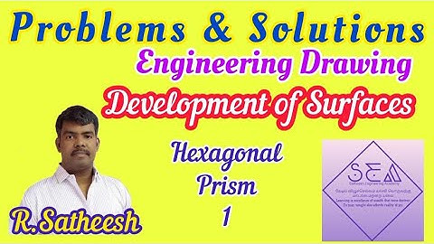 #Development of Surface of Hexagonal Prism 1 | #Engineering Drawing UNIVERSITY Questions | (SEA)