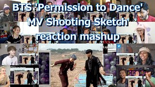 BTS (방탄소년단) 'Permission to Dance' MV Shooting Sketch [ eng sub 日本語字幕 ] reaction mashup