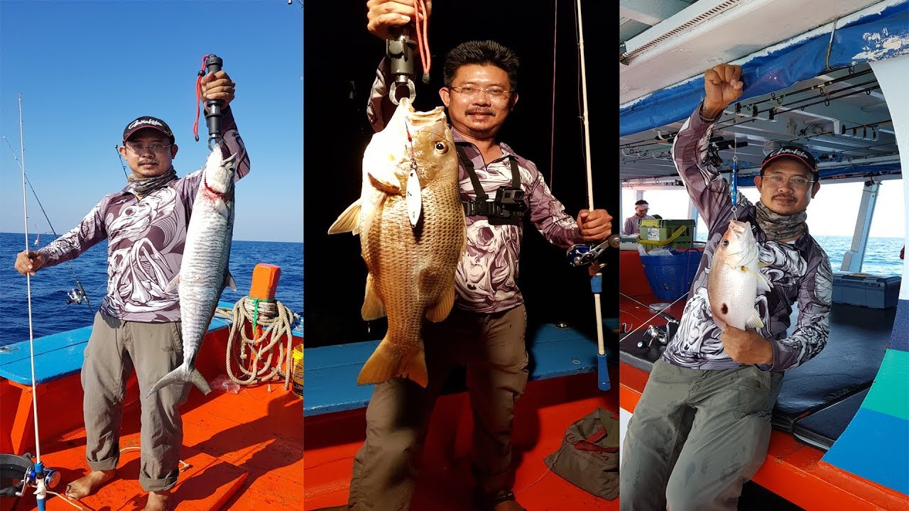 8-9 ธ.ค-60 ตกปลาทะเลกับเรือไต๋แก่แสมสาร ตกได้คืนเดียวต้องกลับ คลื่นลมแรง