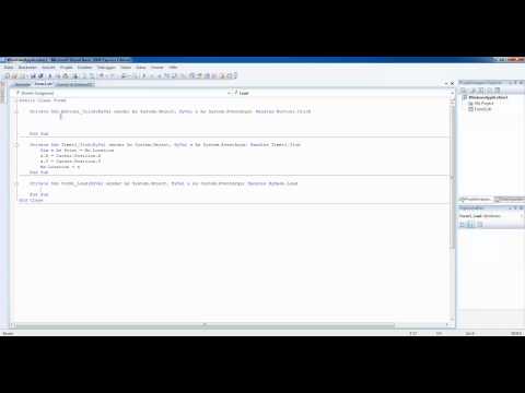 visual basic 2008 Form Position ändern, Cursor Position ermitteln, erste schritte zum OS