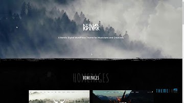 Reinar - A Nordic Inspired Music and Creative WordPress Theme      Ke