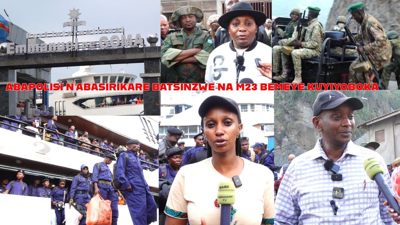 #GOMA ABAPOLISI N'ABASIRIKARE BA FARDC BAHUNGIYE I BUKAVU BAJYANWE NA M23 I RUMANGABO MU MYITOZO