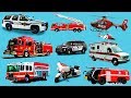 Learn Rescue Vehicles Names and Sounds For Children and Kids