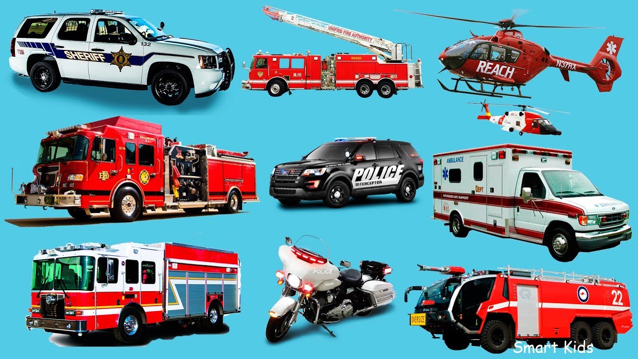Learn English Vocabulary: Ambulance, Fire Truck, Police Car & More 🚓🎧 ...