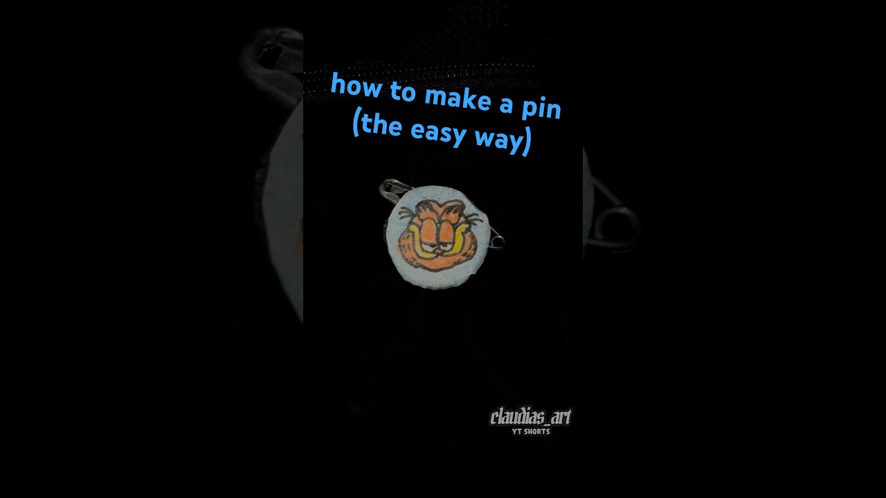 How to make a homemade pin ( easiest method ) 