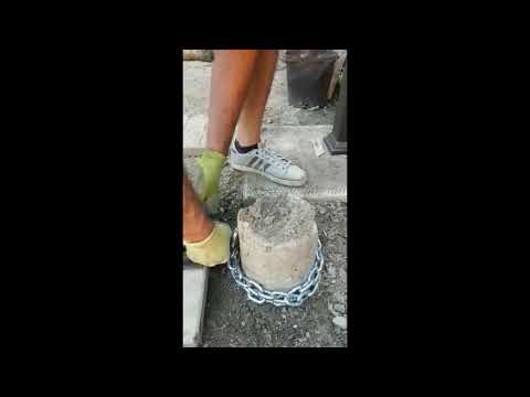 How to safely remove concrete posts from the ground in minutes