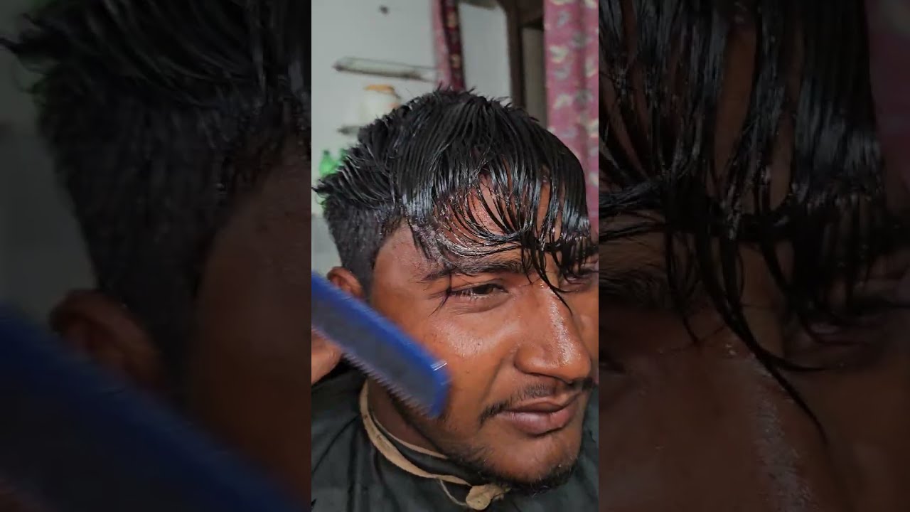 Indian man haircut series 44