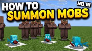 How to Summon Mobs With NO AI in Minecraft