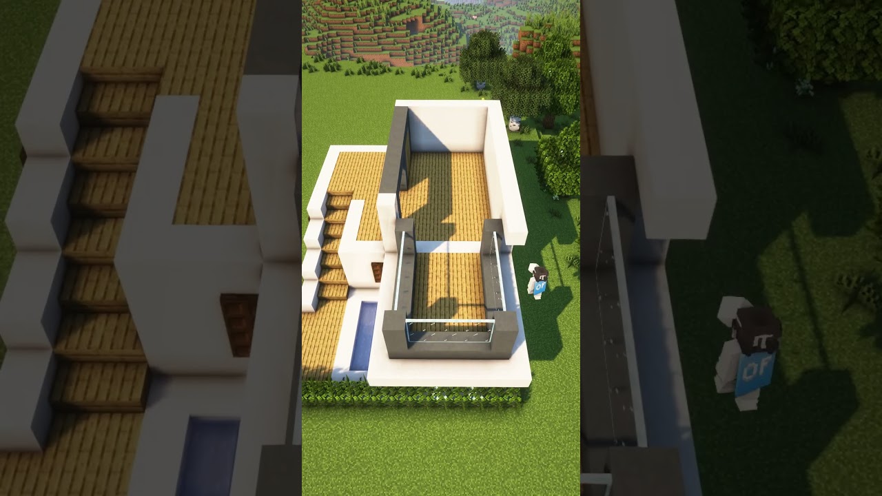 Minecraft Modern House🏠 For Build and No Music #minecraft