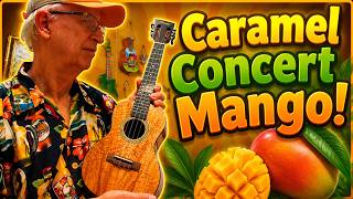 Caramel Mango Concert Ukulele.  Low G,CEA Tuning.