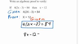 Algebraic flow proof 1